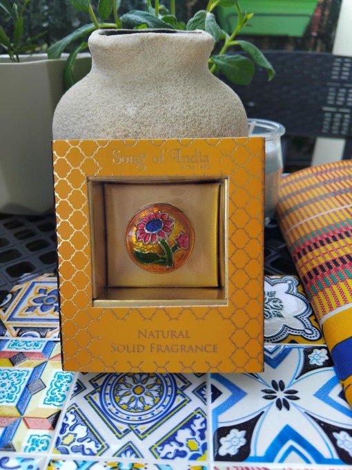 Santal/vetiver: Parfum solide dans un pot en laiton - Copie