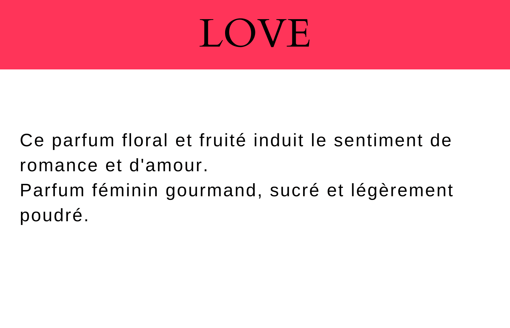Love descriptif