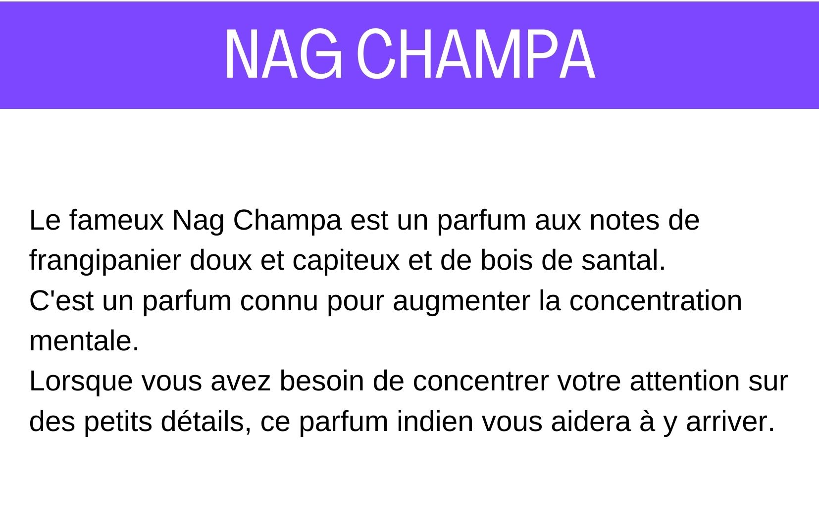 Fragrance Nag Champa