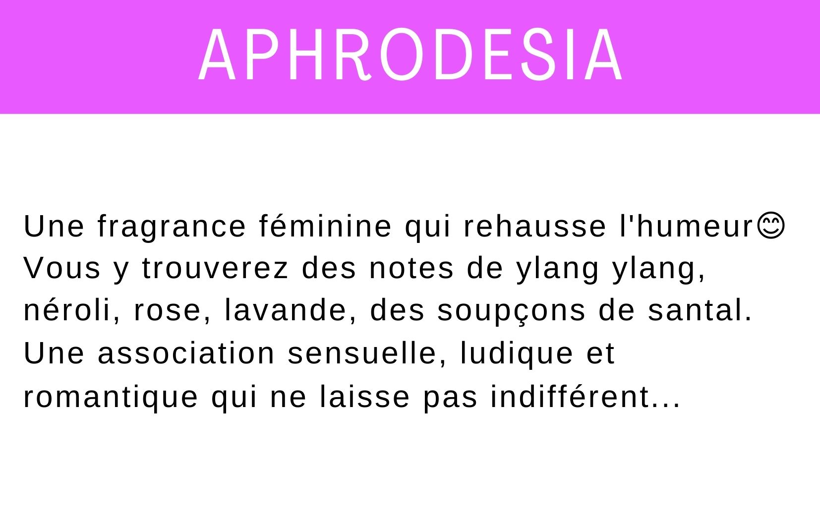 Description fragrance Aphrodesia